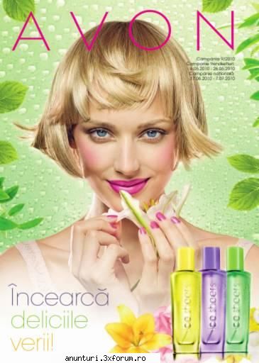 a aparut noua brosura avon - catalog avon campania 09/2010 intitulat ,,incearca deliciile verii��.