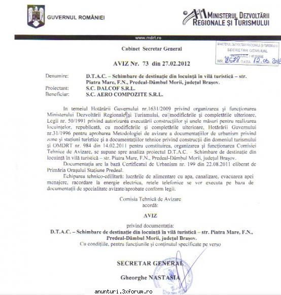 Obtinem avize pentru constructiile din turism - Biroul de consultanta Master Business, sprijina - Servicii